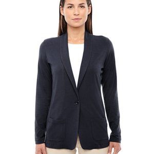 Devon & Jones Ladies' Perfect Fit™ Shawl Collar Cardigan - Black